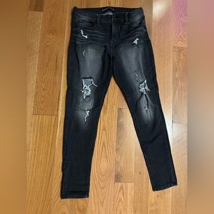 Express Dark Grey Jegging Mid-Rise